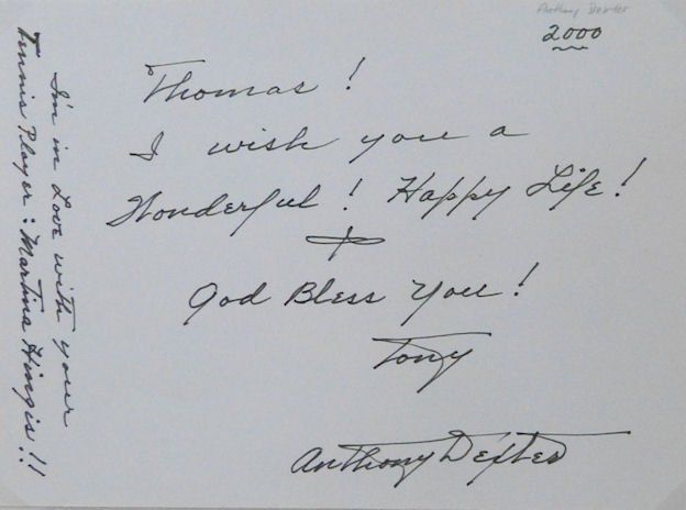 Autografi: Anthony Dexter (1913-2001) Schauspieler - Autogramm – Usato da Dietikon venduto da cyranos.ch