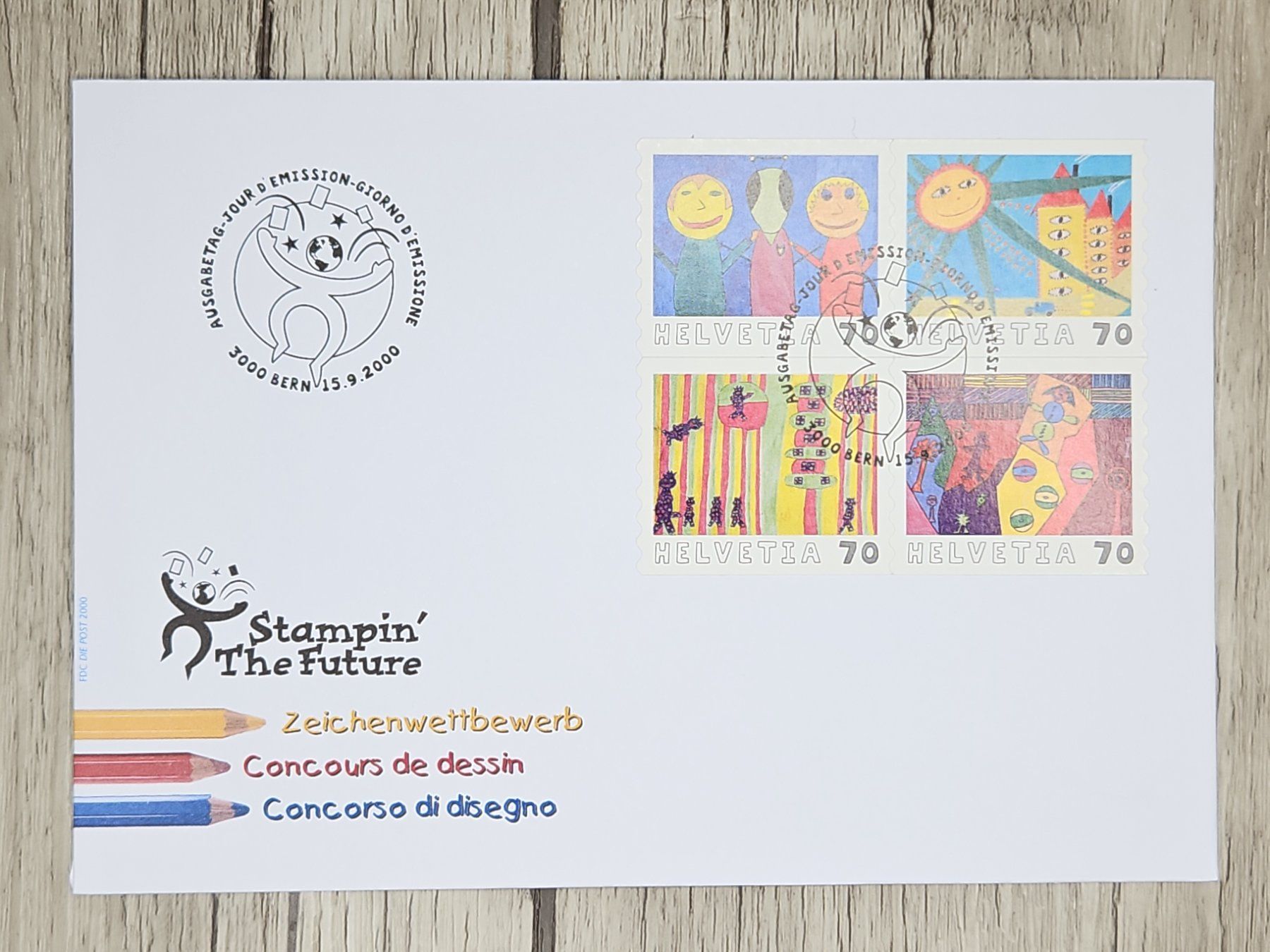 Tutti i francobolli: CL11 Enveloppe + Timbre Suisse 2000 – Usato da Cousset venduto da Patrick_Collections