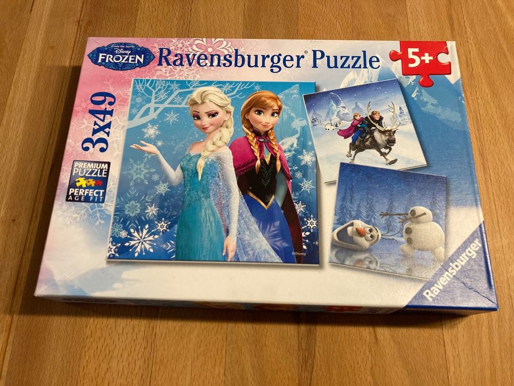 Ravensburger Puzzle Frozen 3x49 - 5+ (Gebraucht) in Lupfig für CHF 3 ...