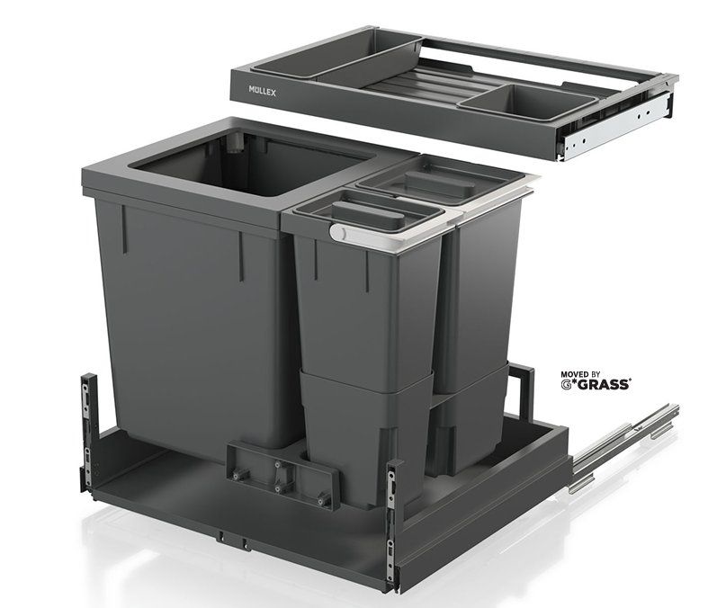 Müllex Cestini per rifiuti: 078 Müllex Abfallsystem X60 L5 Premium Pro – Nuovo (secondo la descrizione) da Derendingen venduto da Meisterstuecke
