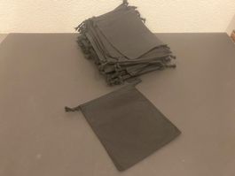 Restposten Beutel / Zuziehbeutel schwarz, 85 Stück, 30x25 cm