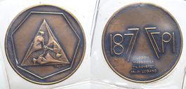 Tessin, Lugano, Medaille 1977, Mauerwerk (004)