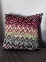 Kissenbezug im Missoni Stil Zickzack Muster 40x40 cm 