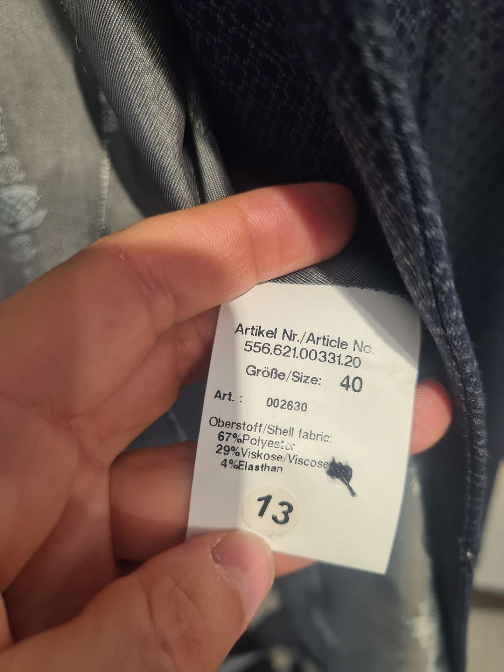Navyboot Giacche: Damen Blazer Navyboot Grösse 40 dunkelblau gemustert – Usato da Adligenswil venduto da FriedasWelt 2