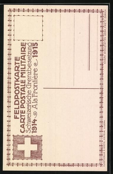 Foto, Lettere & Cartoline: Carl Moos: schweizer Grenzbesetzung, Sol – Usato da Berlin venduto da bartko-reher 1