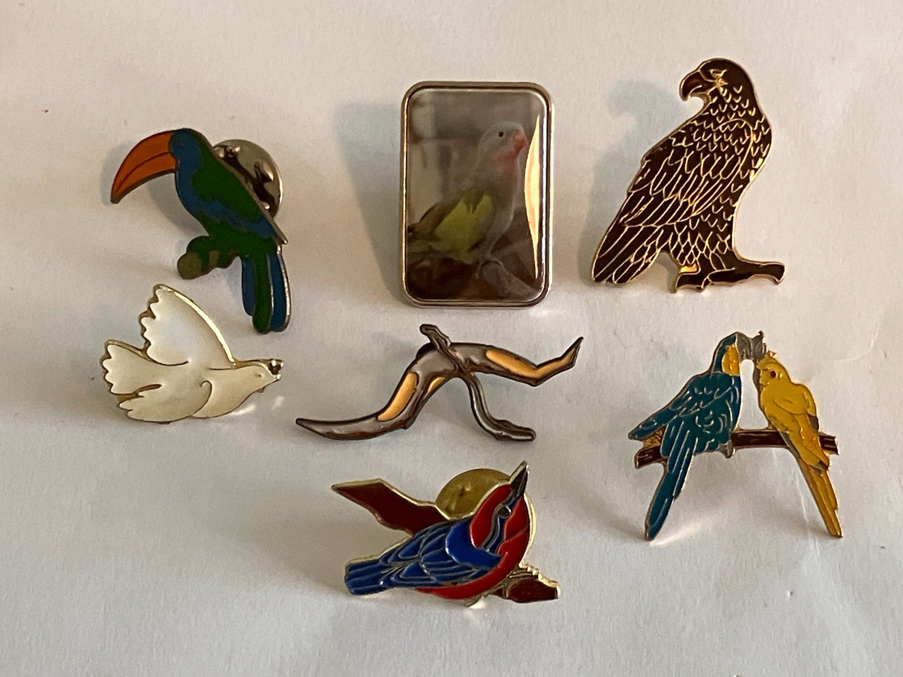 Placchette & Badge: 7 Pin Vögel – Usato da Basel venduto da djwwpp