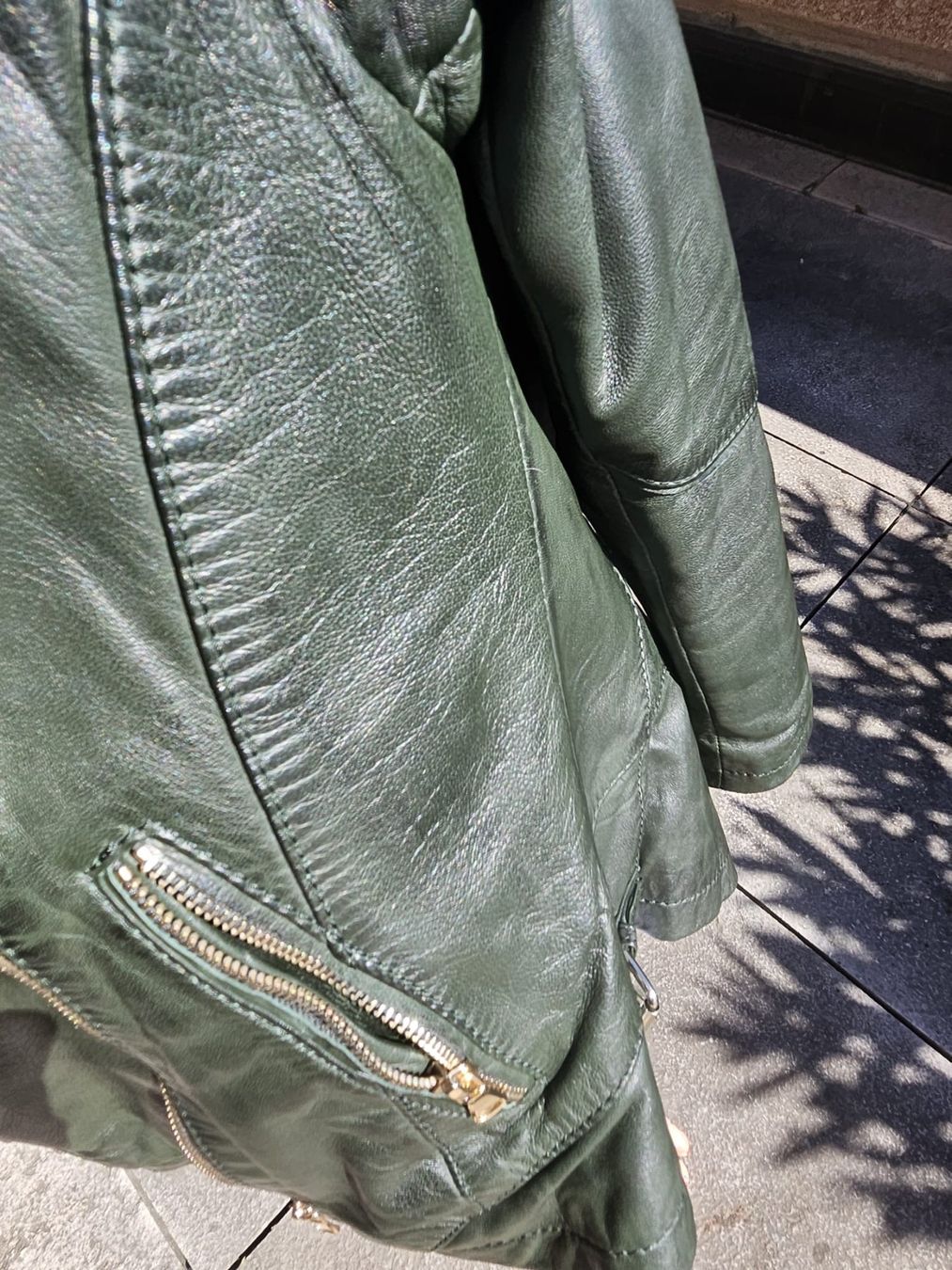 Giacche: Blouson cuir vert – Usato da Genève venduto da celima48 4