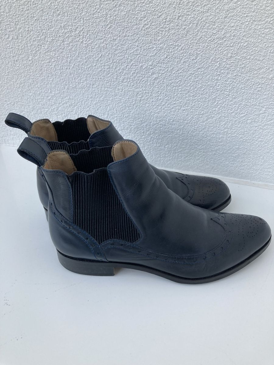 Damenschuhe: Boots / Stiefeletten, dunkelblau, Gr.37 – Gebraucht aus Braunau von Tina_24 1