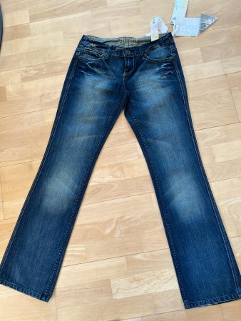 MOGUL Damen Jeans in Gr. 28, Blau, NEU