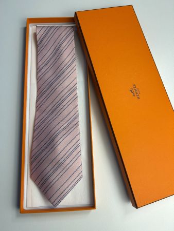 Hermès gestreifte Dot Krawatte