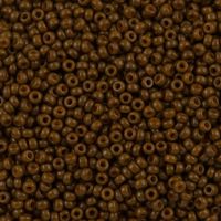 MIYUKI Rocailles 11/0 – Opak-Cognac, Duracoat (4492)