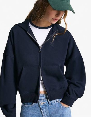 Bershka Zip-Up Hoodie