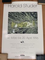 Kunstplakat Harold Studer Lithografien Objekte Jahr 1996