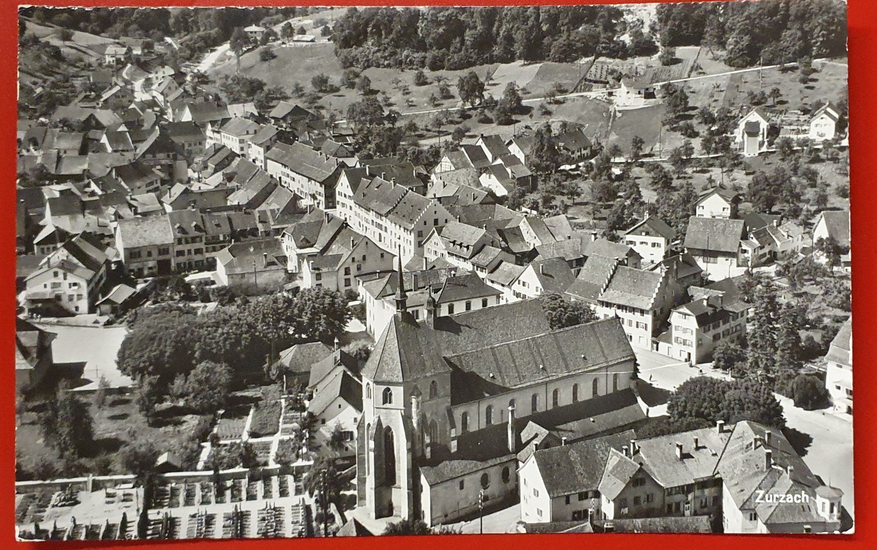 Ansichtskarten: Zurzach 1960 - Flugaufnahme – Gebraucht aus Kreuzlingen von Rschweiz1