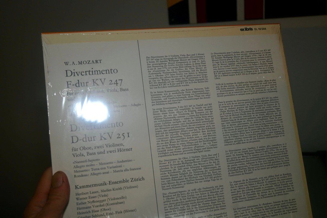 Dischi in vinile: NEU Mozart - Divertimenti NYFFENEGGER VERSIEGELT – Nuovo e nell'imballaggio originale da Pfaffhausen venduto da mono_rec 2