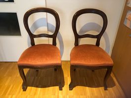 Antike Stühle Polster, 2 Stück