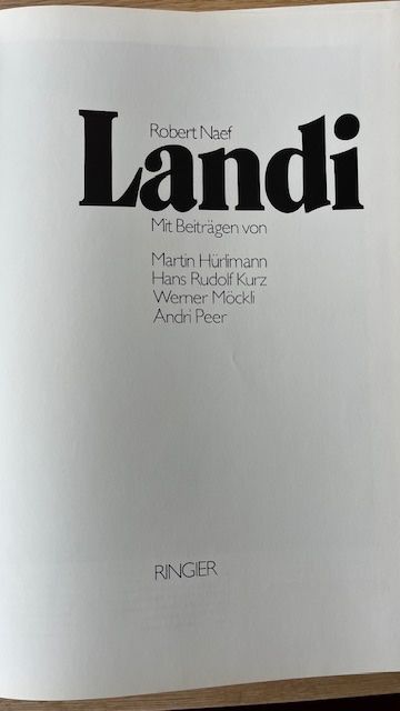 Libri: Buch Landesausstellung 1939 Zürich – Usato da Gland venduto da Gland-.- 3