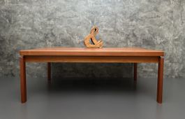 Großer Mid-Century Couchtisch aus Teak Coffee Table Vintage
