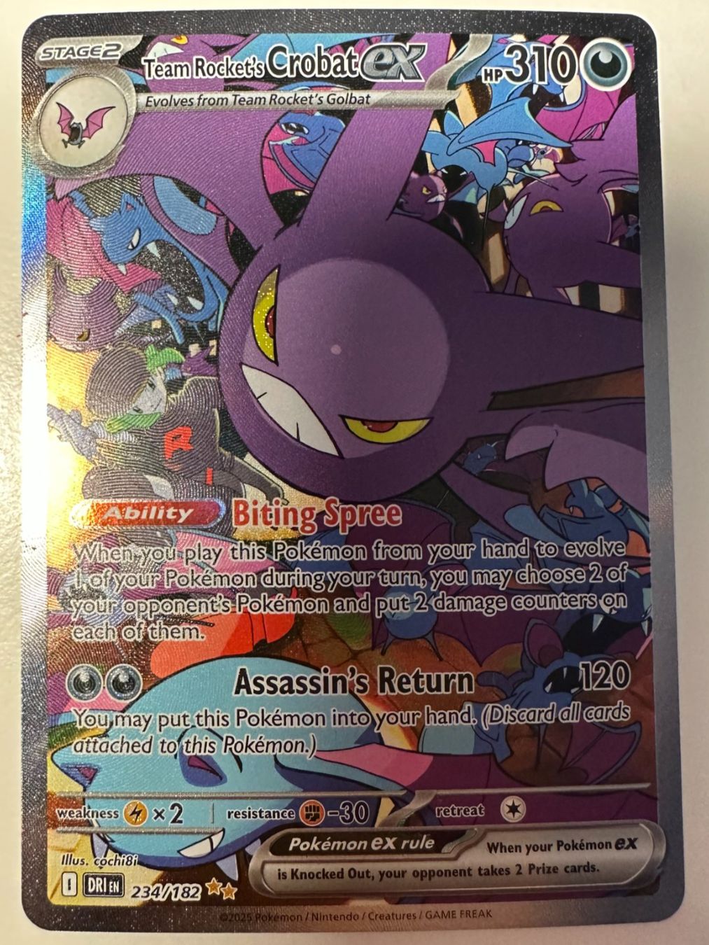 Pokémon Carte collezionabili: Pokémon Karte TeamRocket's Crobat ex – Usato da Zug venduto da Supervamp