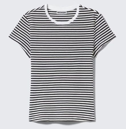 Weekday T-Shirt with Stripes