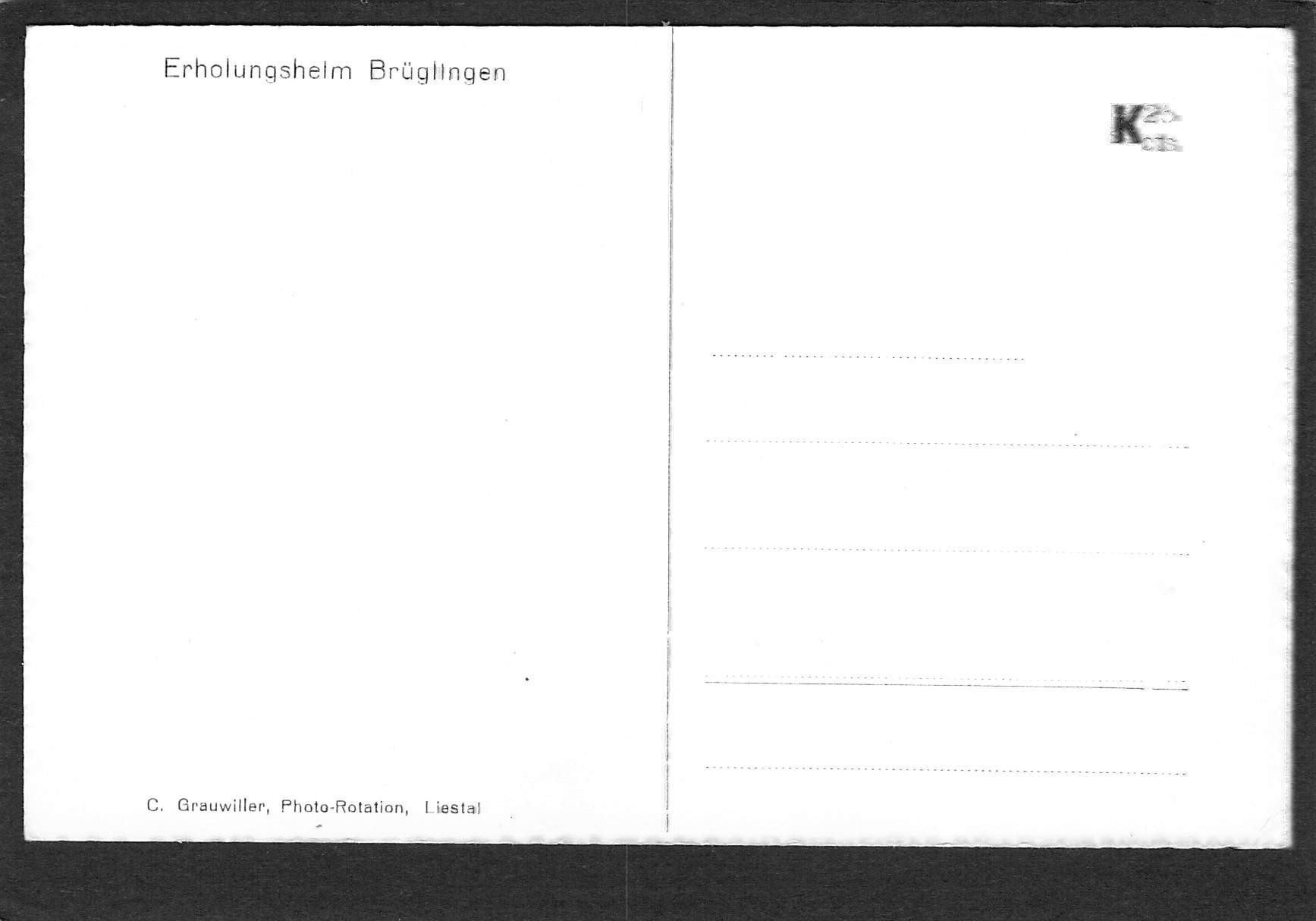 Cartoline postali: AK BL , Erholungsheim Brüglingen – Usato da Reichenburg venduto da ibiza18 1