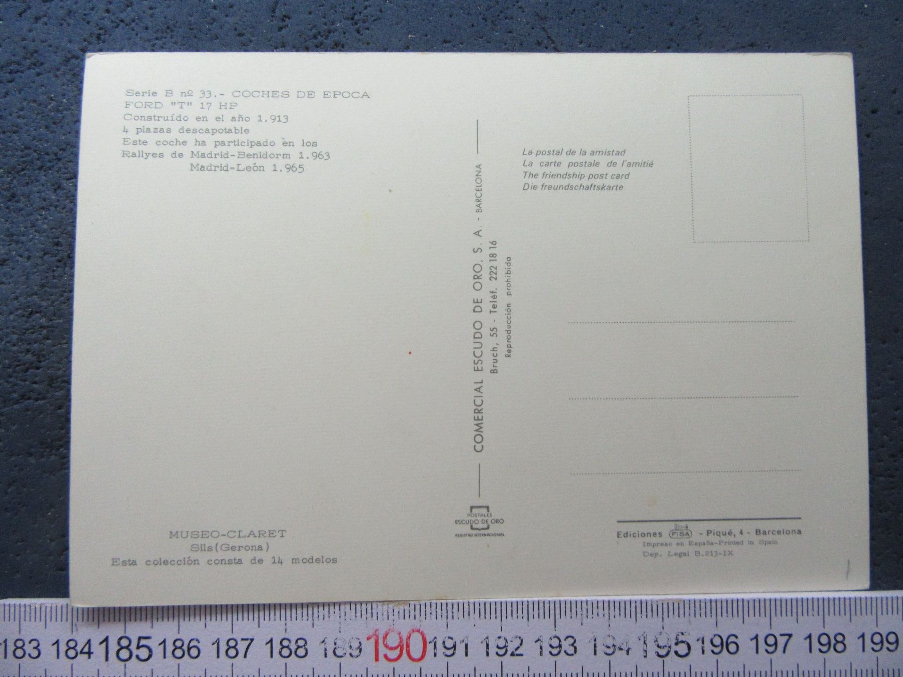 Cartoline postali: FORD "T" HP 1913 AUTO OLDTIMER AK – Usato da Ettingen venduto da Hausi4711 1