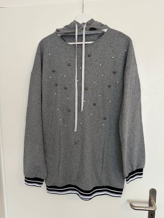 SWEATSHIRT-GRAU-Gr.S-TOLLES MODELLE-NEU