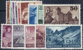 Liechtenstein 1937/38, Serie 126-139 **, 160.-