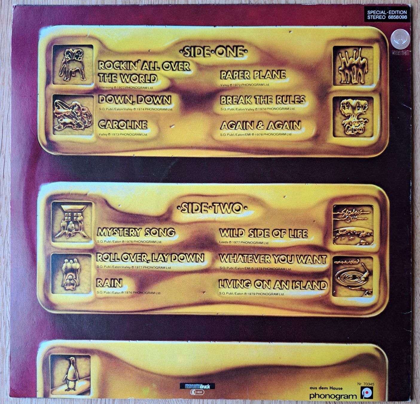 Dischi in vinile: Status Quo - 12 Gold Bars – Usato da Meggen venduto da Ricardokoch 1