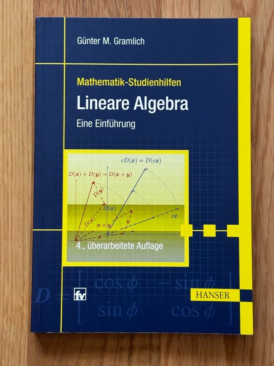 Libri: Lineare Algebra von Günter M. Gramlich – Usato da Uster venduto da GamesAndStuff
