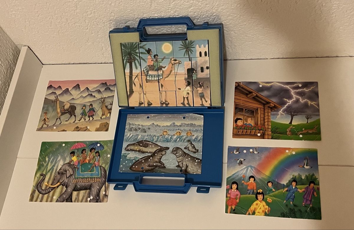 Puzzle: UNICEF Bilderklötze Puzzle – Usato da Bösingen venduto da Mike2058blau 1
