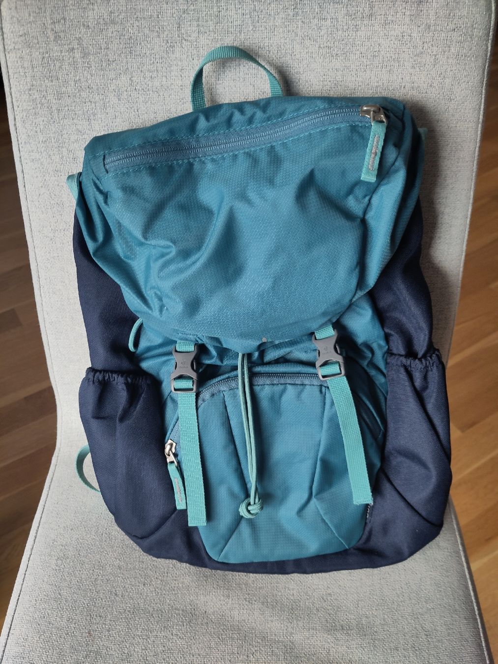 Borse & Zaini: Deuter Kinderucksack. Neuwertig. Türkis. – Nuovo (secondo la descrizione) da Bern venduto da daensun