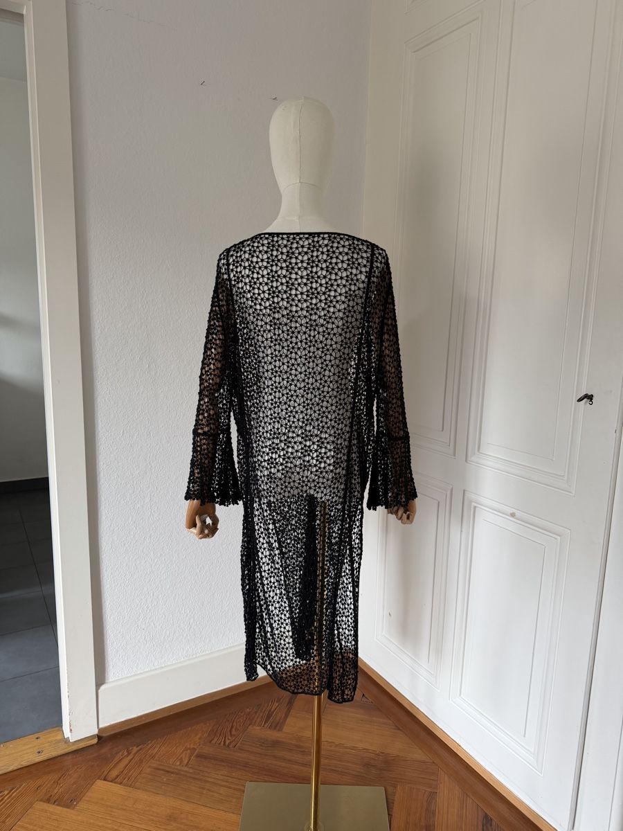 Tuniche: Black Crochet cover up - Perfect for Summer – Usato da Genève venduto da nba_l98n 4