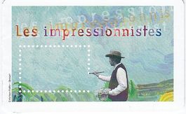 « Les impressionnistes « Briefmarken Büchlein Frankreich aus