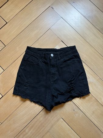 SHEIN - Jeansshorts schwarz S