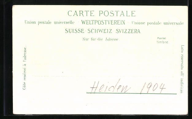 Cartoline postali: Brüllisau, Panoramablick auf Ort, Hohen – Usato da Berlin venduto da bartko-reher 1