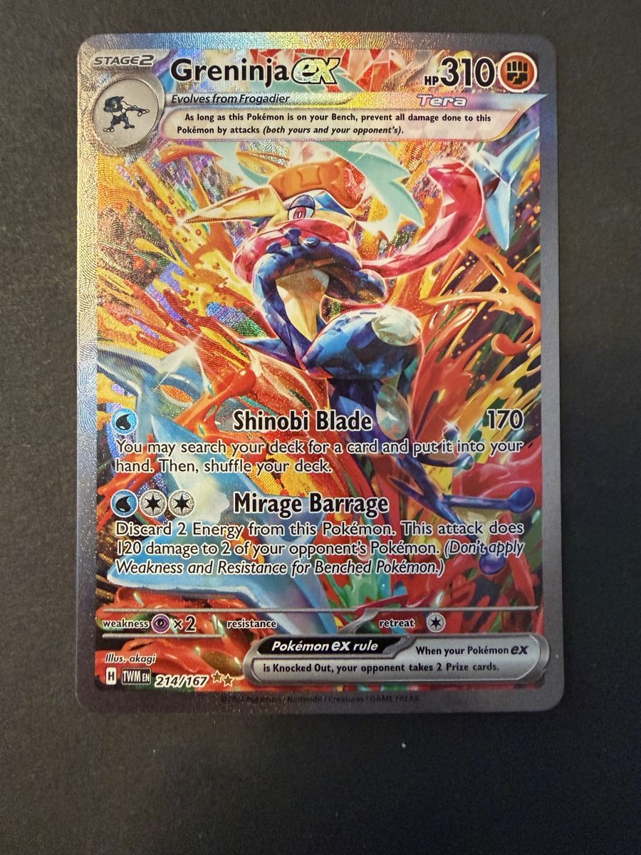Pokémon Sammelbilder & Trading cards: Greninja EX SIR TWM 214 ENG. Pokemon – Gebraucht aus Rorschach von mar_nl6c