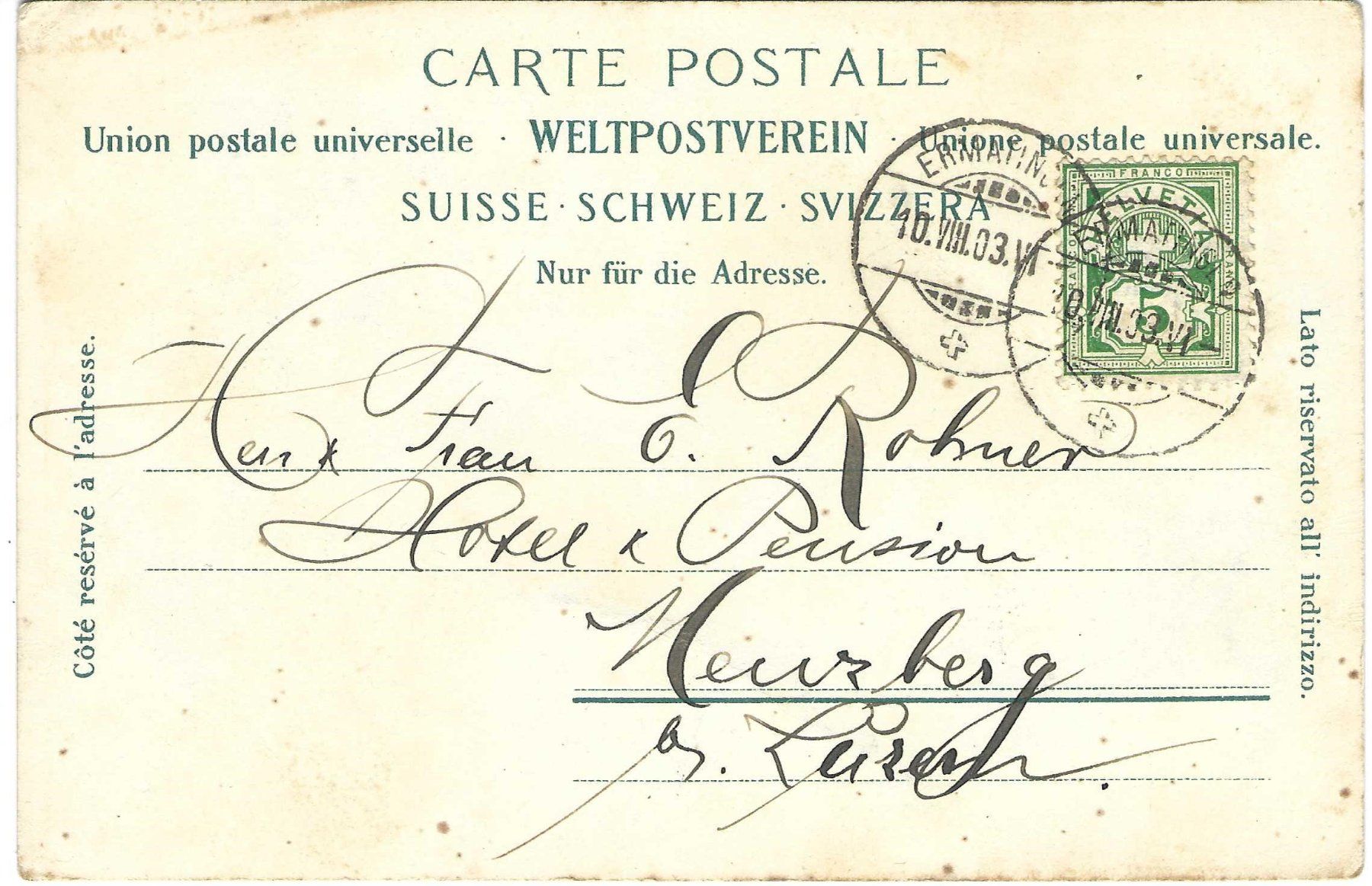Cartoline postali: Ermatingen – Usato da Wildhaus venduto da Brunphil 1