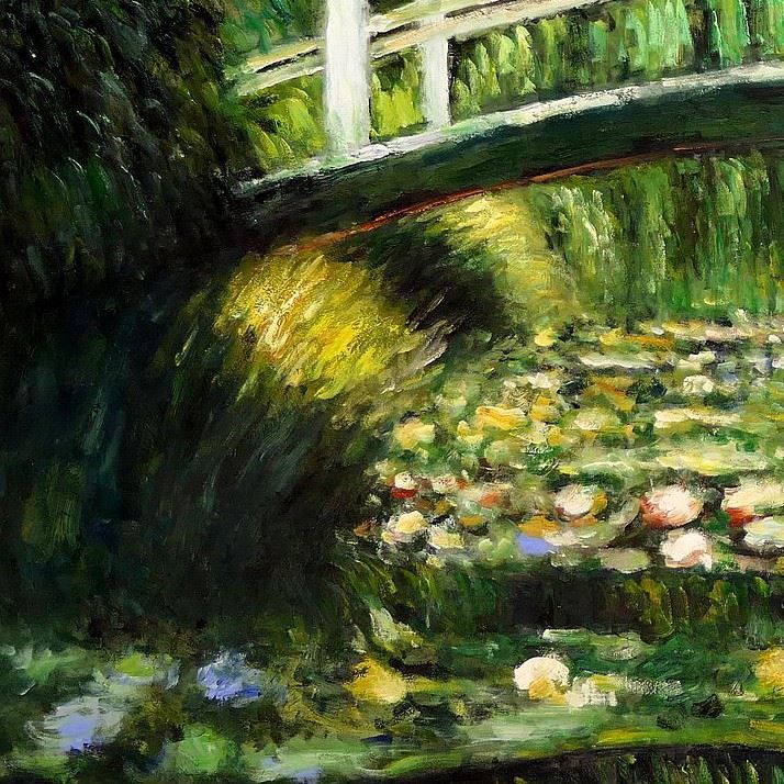 Reproduktionen & Neuware: Claude Monet - Brücke Seerosenteich – Neu (gemäss Beschreibung) aus Larnaca von KunstDepot24 2