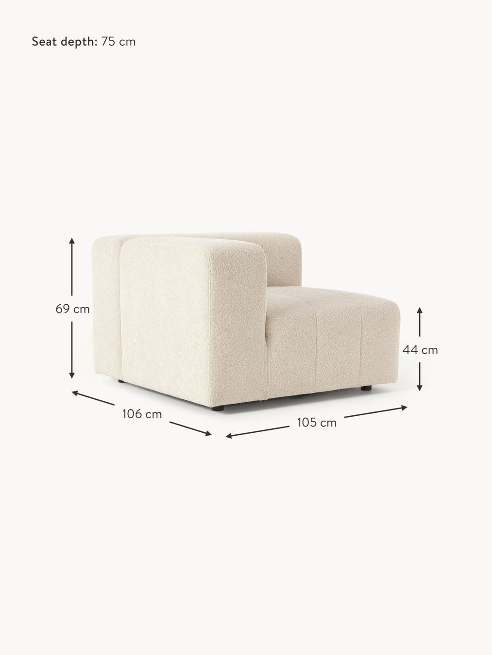 Westwing Divani: Bouclé-Eckmodul Lena CHF 1’199 -70% – Nuovo (secondo la descrizione) da Otelfingen venduto da Yuji_Outlet 4