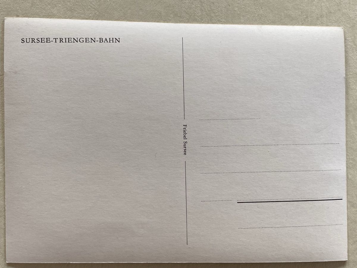 Cartoline postali: AK Sursee-Triengen-Bahn – Nuovo (secondo la descrizione) da Utzigen venduto da Lasagne99 1