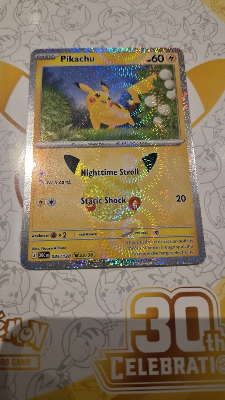Pokémon Carte collezionabili: PIKACHU 045/128 30TH 💛 – Nuovo (secondo la descrizione) da Giubiasco venduto da THELORDOFTHECARDS