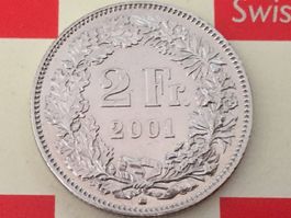 2 Franken 2001 -vz