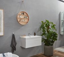 11855 - Badmöbel Set WANGEN Big S Badezimmermöbel weiss