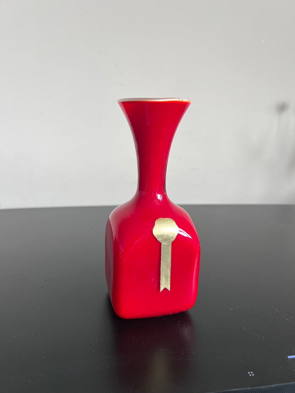 Murano Vasi & Recipienti: Vase Murano Rot Opalina Fiorentina 16.5 cm – Usato da Jona venduto da Sariksa 7
