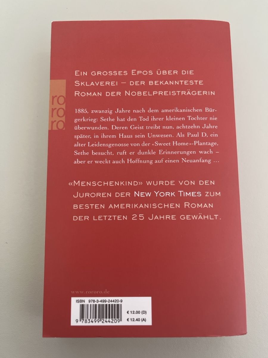 Bücher: Menschenkind - Toni Morrison – Neu und originalverpackt aus Kerzers von StellasStar 1