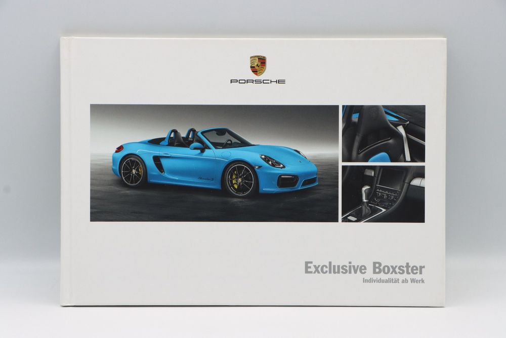2016 Porsche Boxster Spyder Hardcover Sales Brochure – Factory Original – Germany