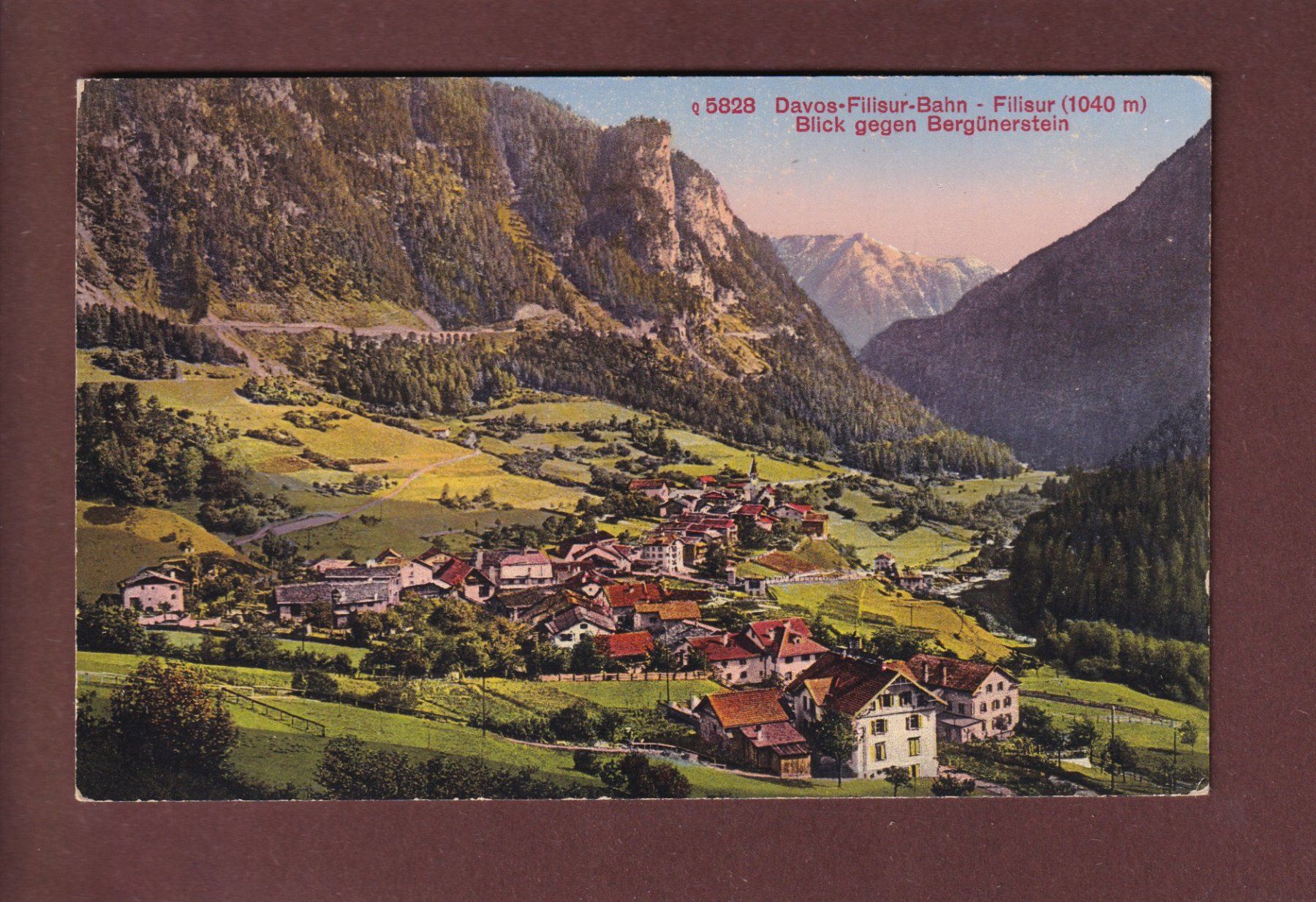 Ansichtskarten: FILISUR - Bergünerstein - 1926 – Gebraucht aus Pully von nicecards