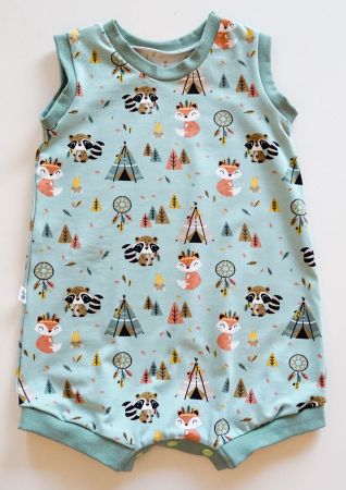 Sommer Strampler mit Waldtieren Gr.86/92 - 2 Jahre - NEU