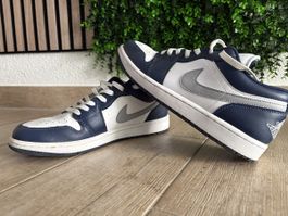 Scarpe Nike Air Jordan 1 Low blu bianco stato usato